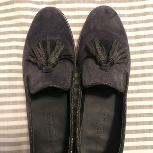 Size 8 Women's The Flexx Blue Suede Shoes